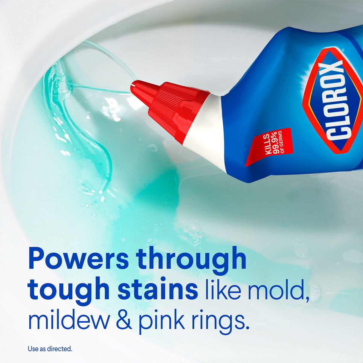 Clorox Toilet Bowl Cleaner with Bleach, Rain Clean (6 pack)