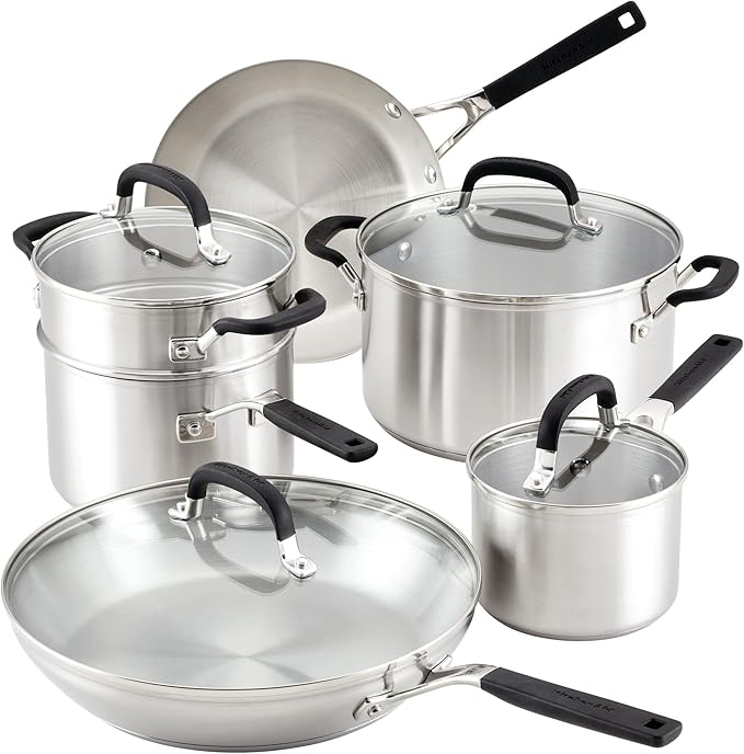 KitchenAid Stainless Steel Cookware Set in Kenya - 10 Piece
