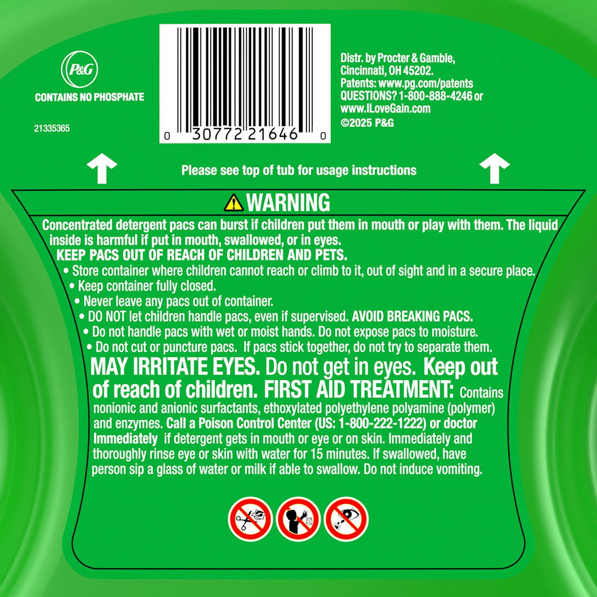 Laundry Detergent Pacs in Kenya - Gain Flings Tango Twist, 108 ct