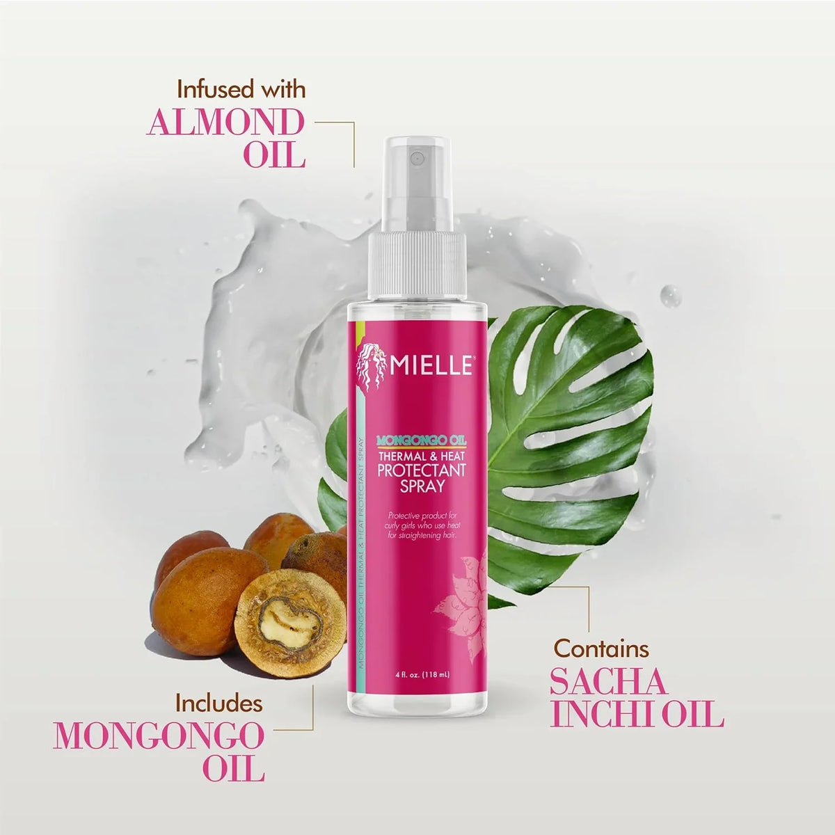 Mielle Mongongo Oil Thermal & Heat Protectant Spray, Protects Hair - ShopUSA - Kenya