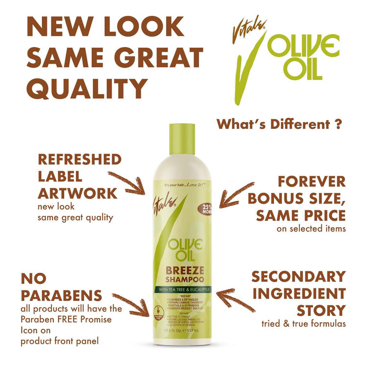 Vitale Olive Oil Foam Wrap Hair Lotion, - Flake-Free Anti-Breakage - ShopUSA - Kenya