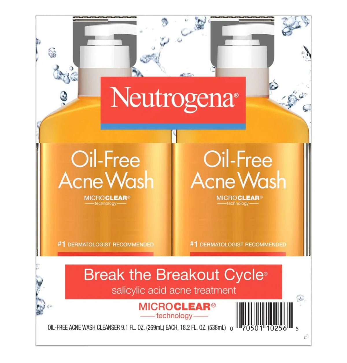 Neutrogena Oil-Free Acne Face Wash (269 mL, 2 pk.) - ShopUSA - Kenya