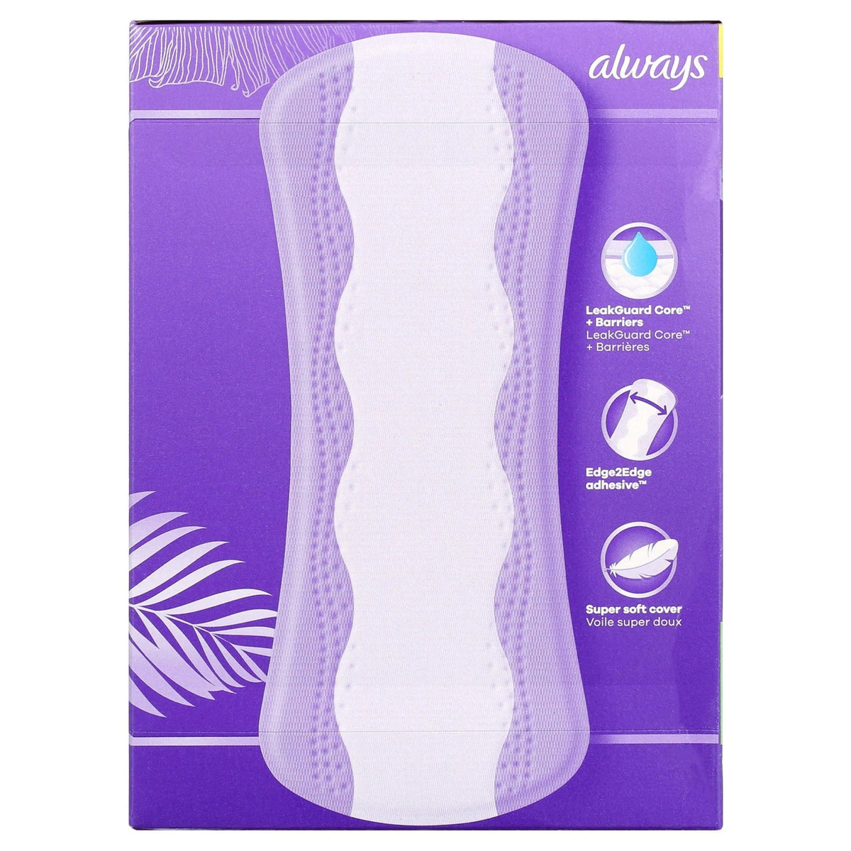 Always Anti-Bunch Xtra Protection Daily Liners, Long, Unscented (200 Count) - ShopUSA - Kenya