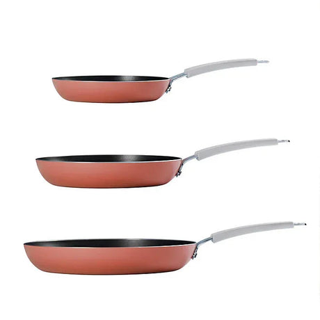 Tramontina 3-Pack Fry Pans, Persimmon - Front