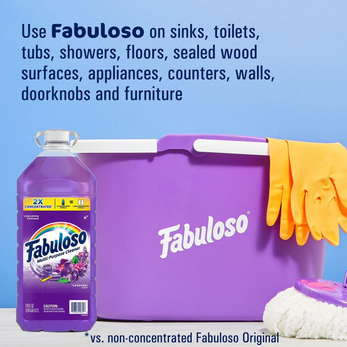 Multi-Purpose Cleaner in Kenya - Fabuloso 2X Concentrated Lavender , 6.2Litres