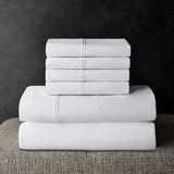 6 Piece 700 Thread Count King Size Bed Sheet Set