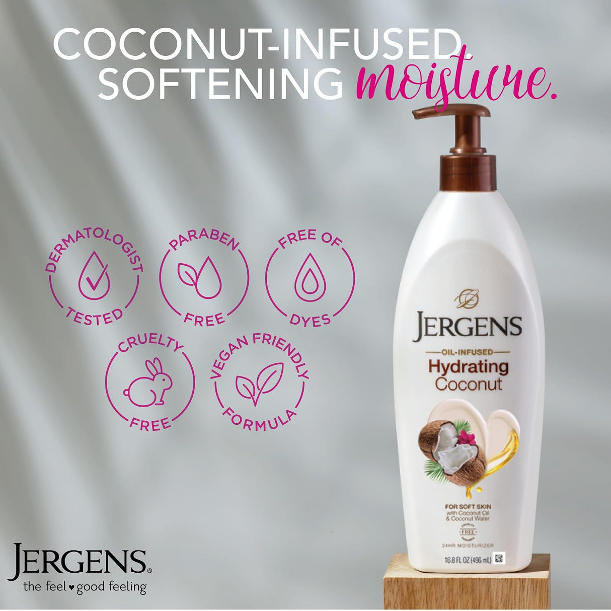Jergens Hydrating Coconut Body Lotion (496ml)