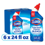 Clorox Toilet Bowl Cleaner with Bleach, Rain Clean (6 pack)