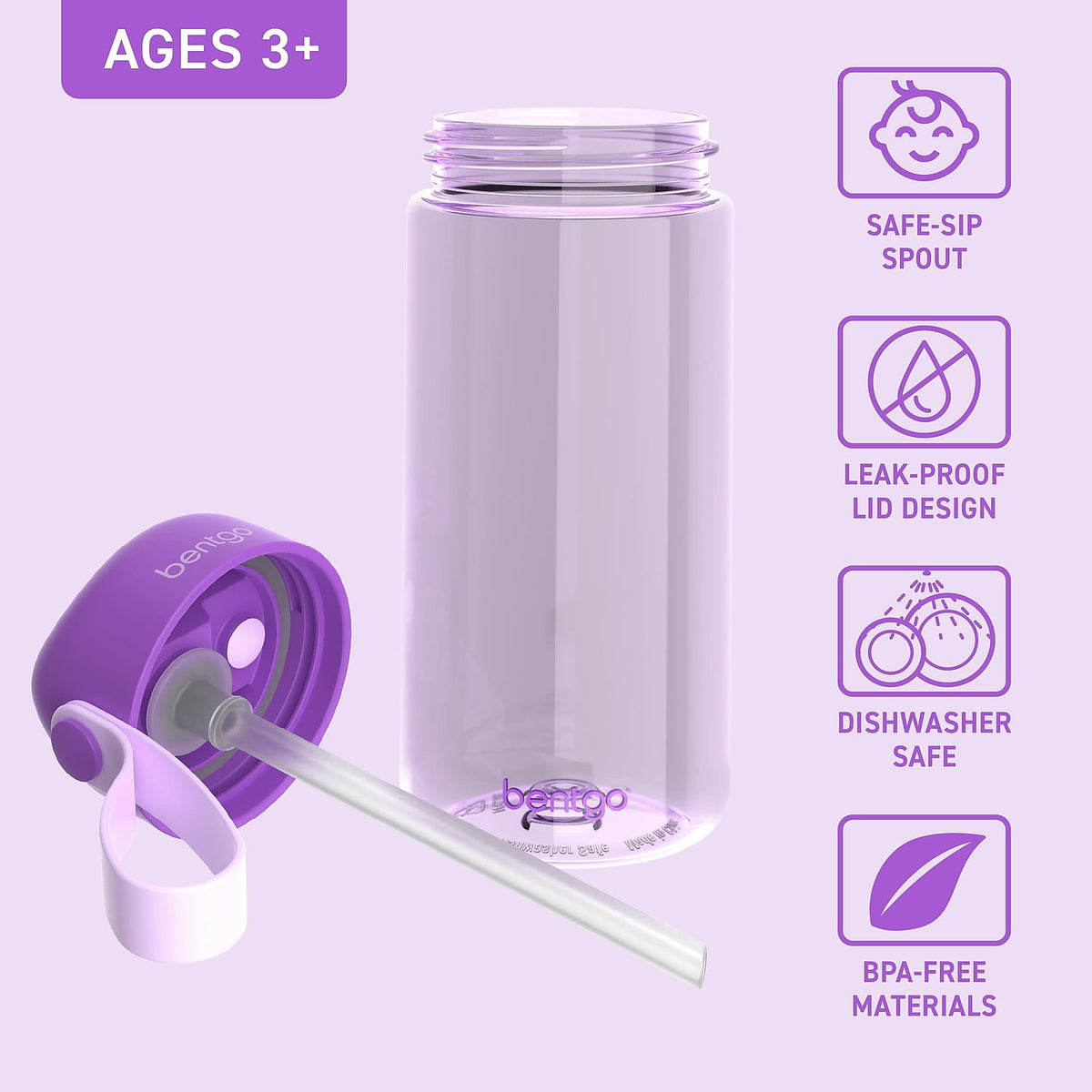 Bentgo Kids Leak-Proof Water Bottle