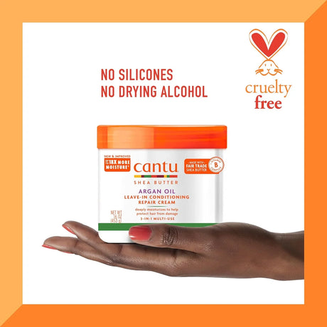 Cantu Argan Oil Leave in Conditioning Repair Cream - ShopUSA - Kenya