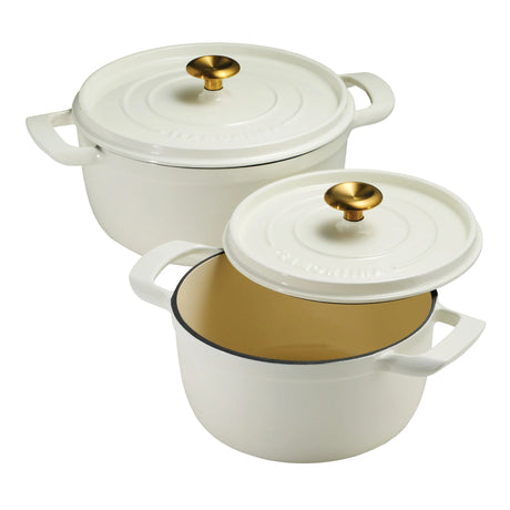 Tramontina 4 and 6 Quart Cast Iron Dutch Oven Set, Gun Metal - Detail 6