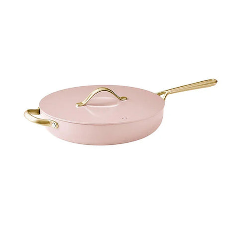 Member's Mark 5.5 Quart Jumbo Ceramic Nonstick Pan, Rose Water - Front