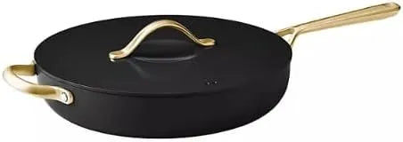 Member's Mark 5.5 Quart Jumbo Ceramic Nonstick Pan, Black - Front