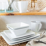 Dinnerware Set in Kenya - Over&Back 32-Piece White Porcelain Square