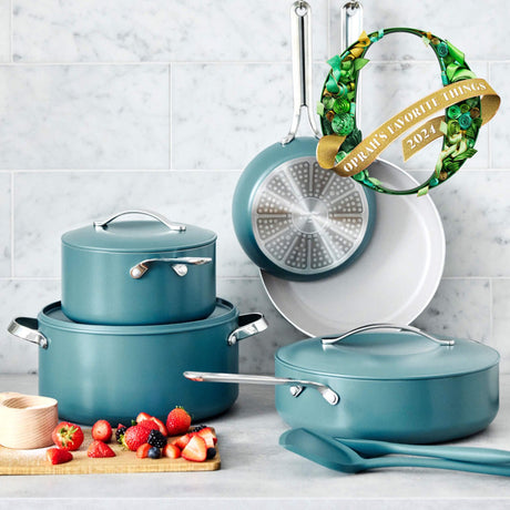 GreenPan Nova 10-Piece Cookware Set, Coral - Detail 3