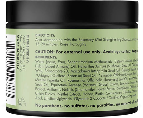 Mielle Organics Rosemary Mint Strengthening Hair Masque - ShopUSA - Kenya