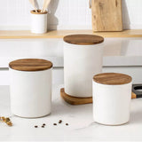 4-piece Canister With Acacia Wood Lid Set - ShopUSA - Kenya