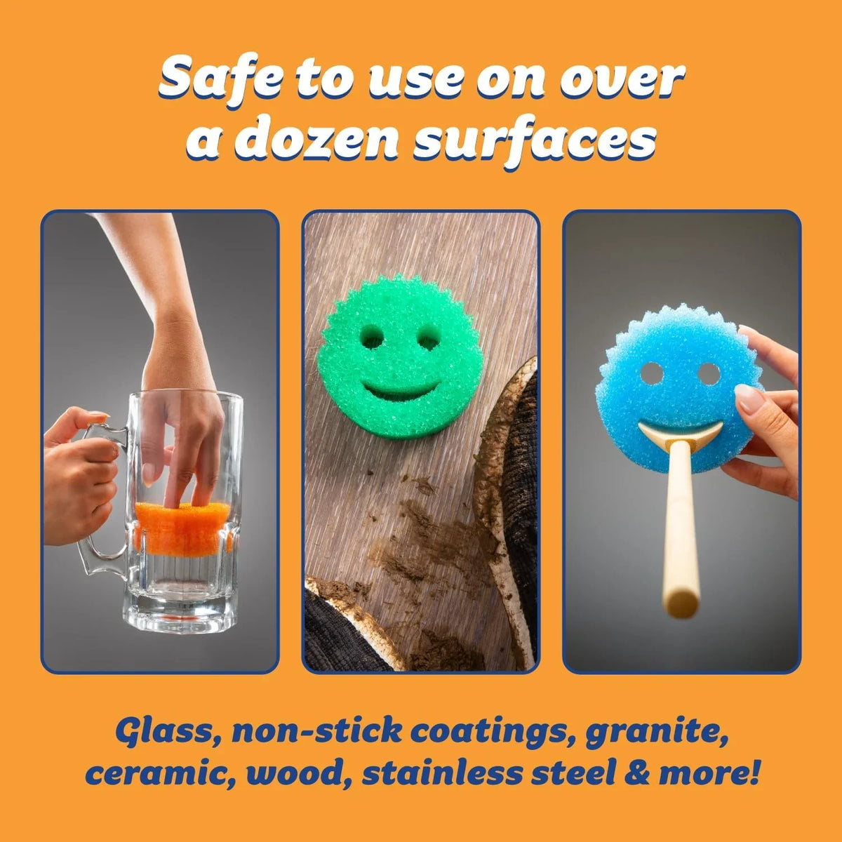 Scrub Daddy 6 Kitchen Sponges - ShopUSA - Kenya