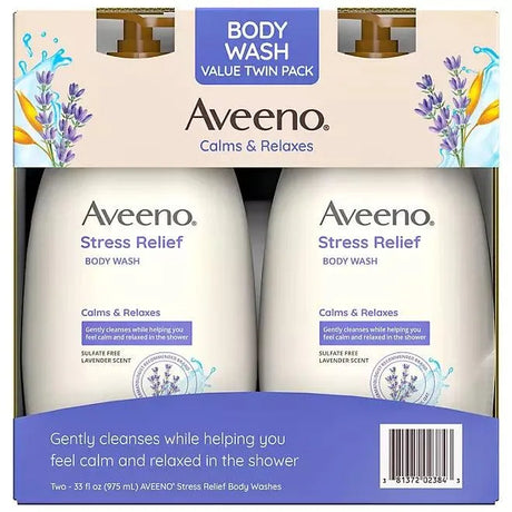Aveeno Stress Relief Body Wash Calming Body Wash, (Pack of 3) - ShopUSA - Kenya