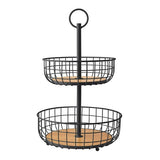 Member's Mark 2 Tier Wire Basket Stand, Black