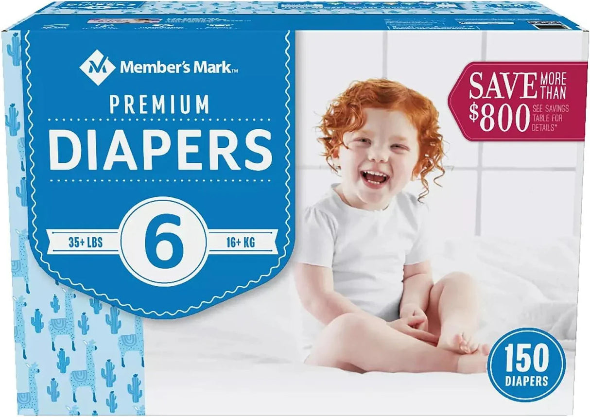 Member's Mark Size 6 Diapers, 150 Count