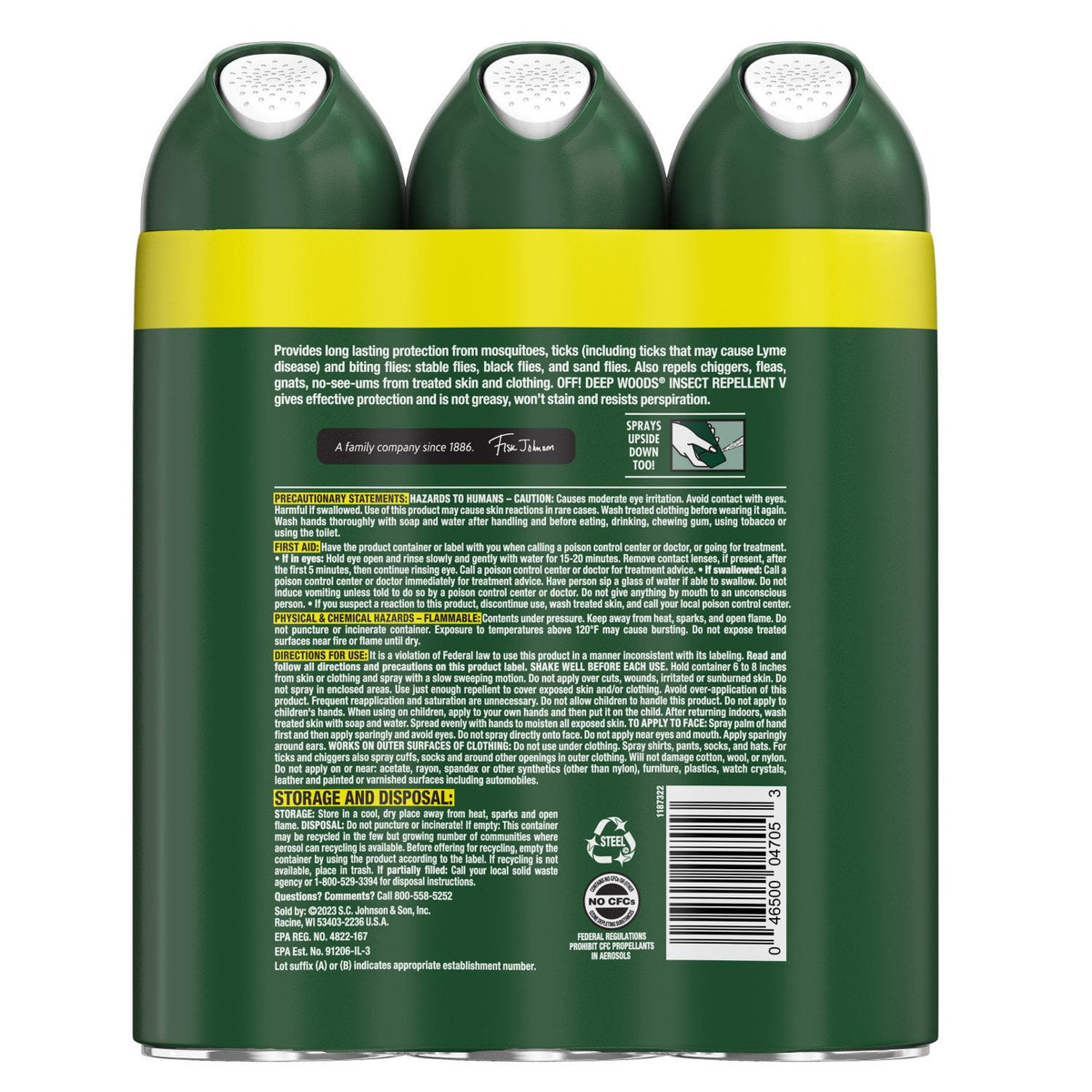 Mosquito Repellent in Kenya - OFF! Deep Woods Insect Spray, Pack of 3