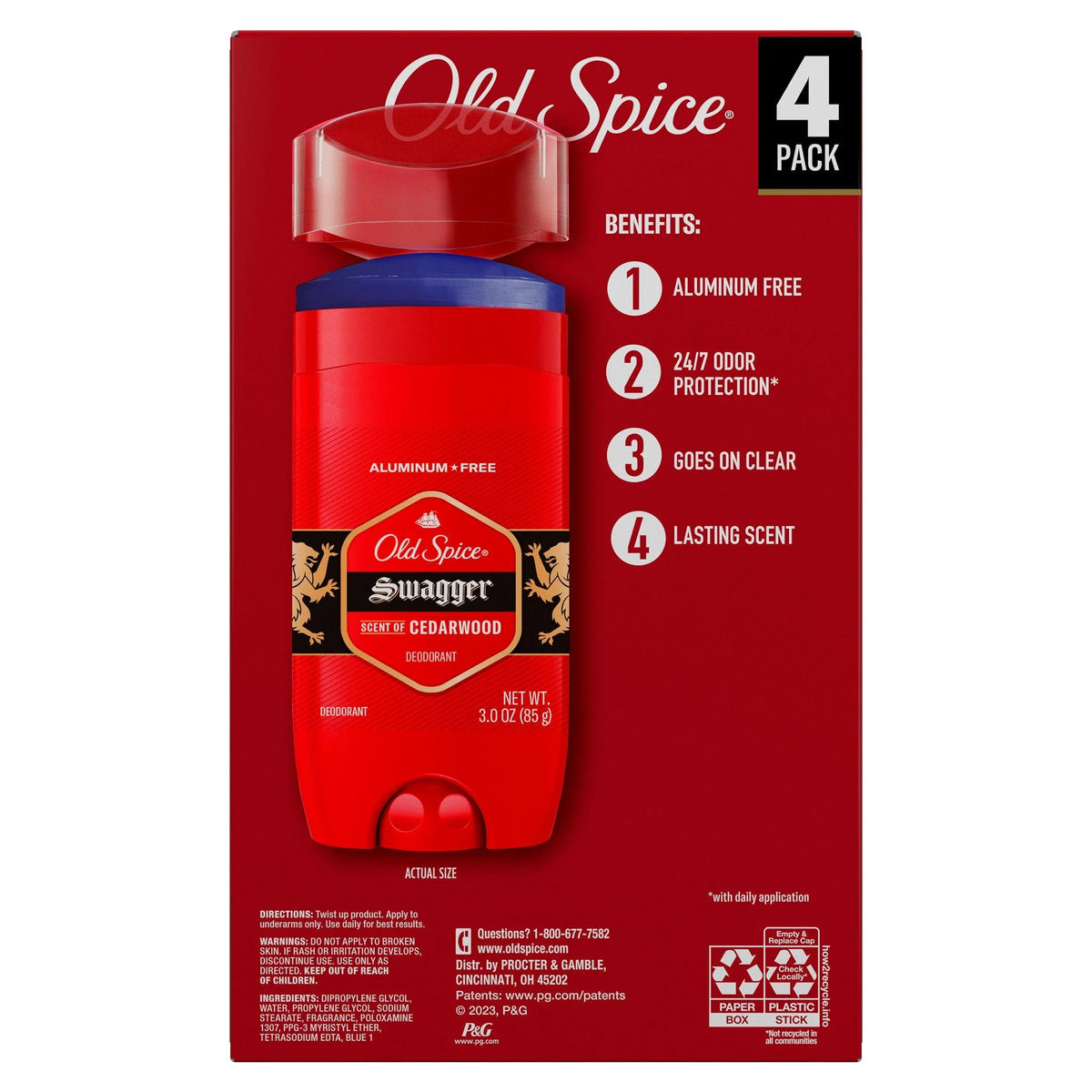 Old Spice Swagger Aluminum Free Deodorant 4-pack - ShopUSA - Kenya