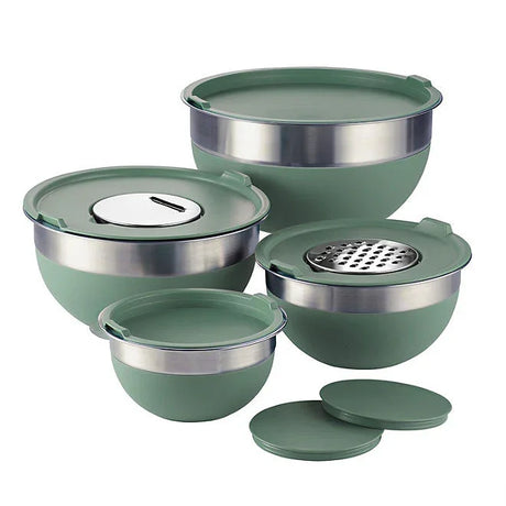 Tramontina 10 Pc Covered Stainless Steel Mixing Bowl Set - ShopUSA - Kenya