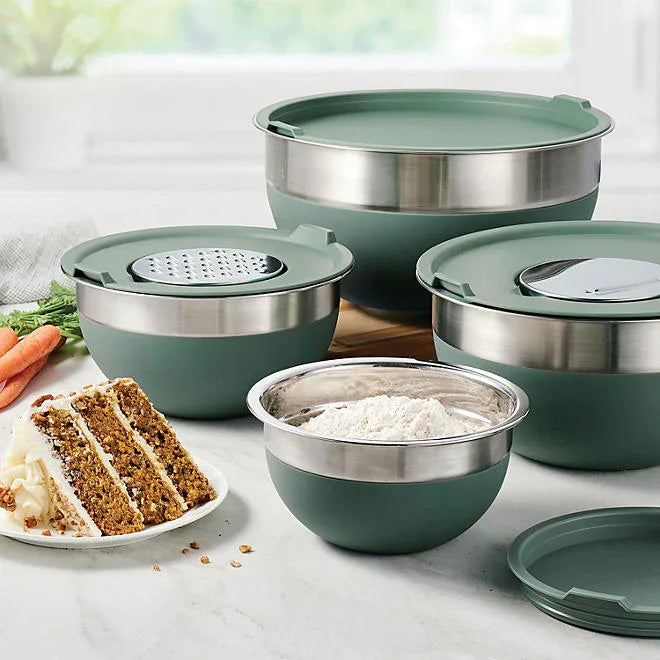 Tramontina 10 Pc Covered Stainless Steel Mixing Bowl Set - ShopUSA - Kenya