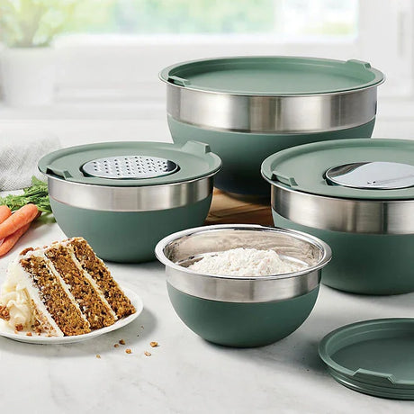 Tramontina 10 Pc Covered Stainless Steel Mixing Bowl Set - ShopUSA - Kenya