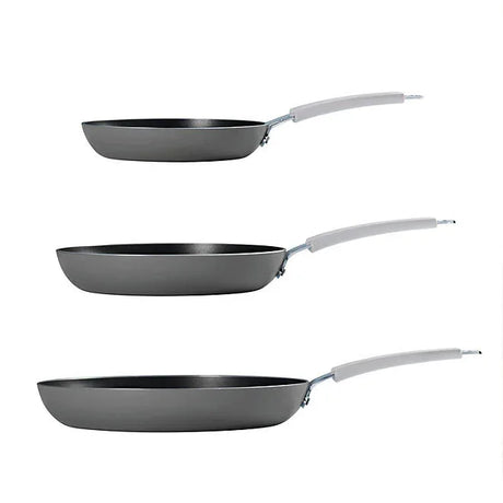 Tramontina 3-Pack Fry Pans, Charcoal Black - Front