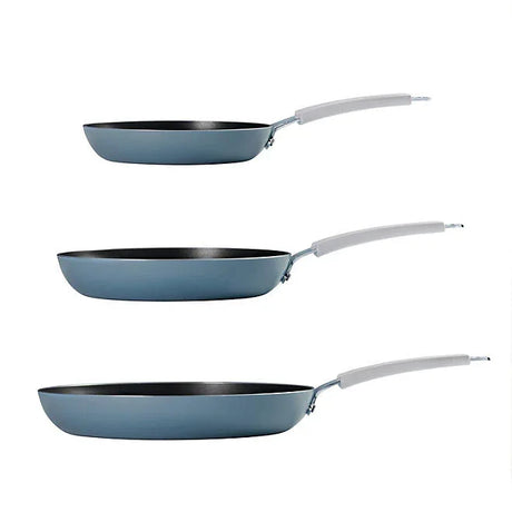 Tramontina 3-Pack Fry Pans, Blue - Front