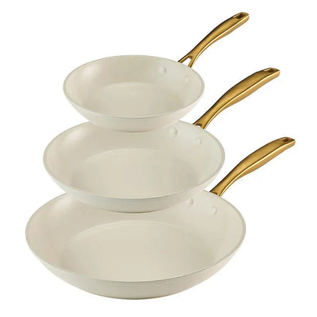 Tramontina 3-Pack Fry Pans, White - Front
