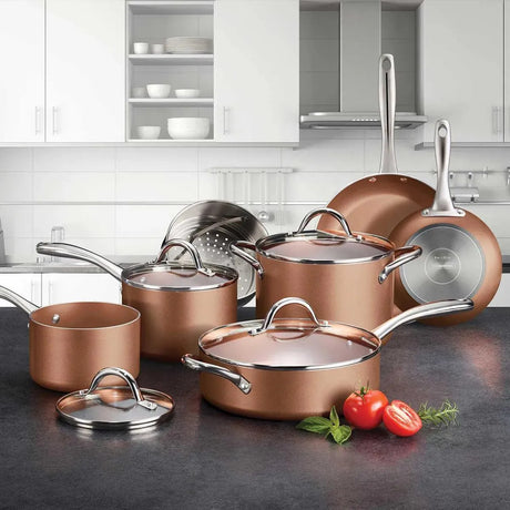 Tramontina 11-Piece Nonstick Cookware Set, Copper - Detail 2