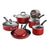 Tramontina 11-Piece Nonstick Cookware Set, Red - Front