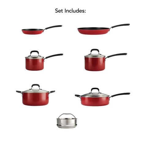 Tramontina 11-Piece Nonstick Cookware Set, Copper - Detail 4