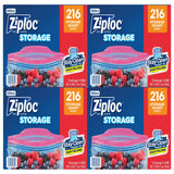 Ziploc Seal Top Quart Bags, 216 Count