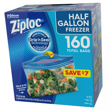 Ziploc Half Gallon Freezer Bags (160 ct.) - ShopUSA - Kenya