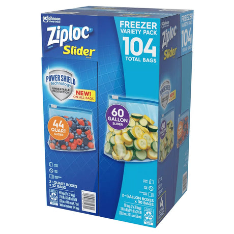 Ziploc® Slider Freezer Gallon and Quart Bags (104 ct.) - ShopUSA - Kenya