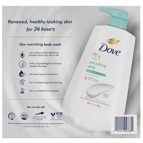 Dove Sensitive Skin Hypoallergenic Body Wash, 905ml (Pack of 2) - ShopUSA - Kenya