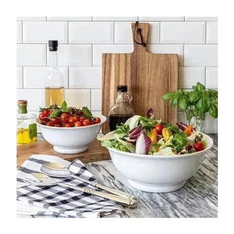 USA 2-Piece Footed Serving Bowl Set