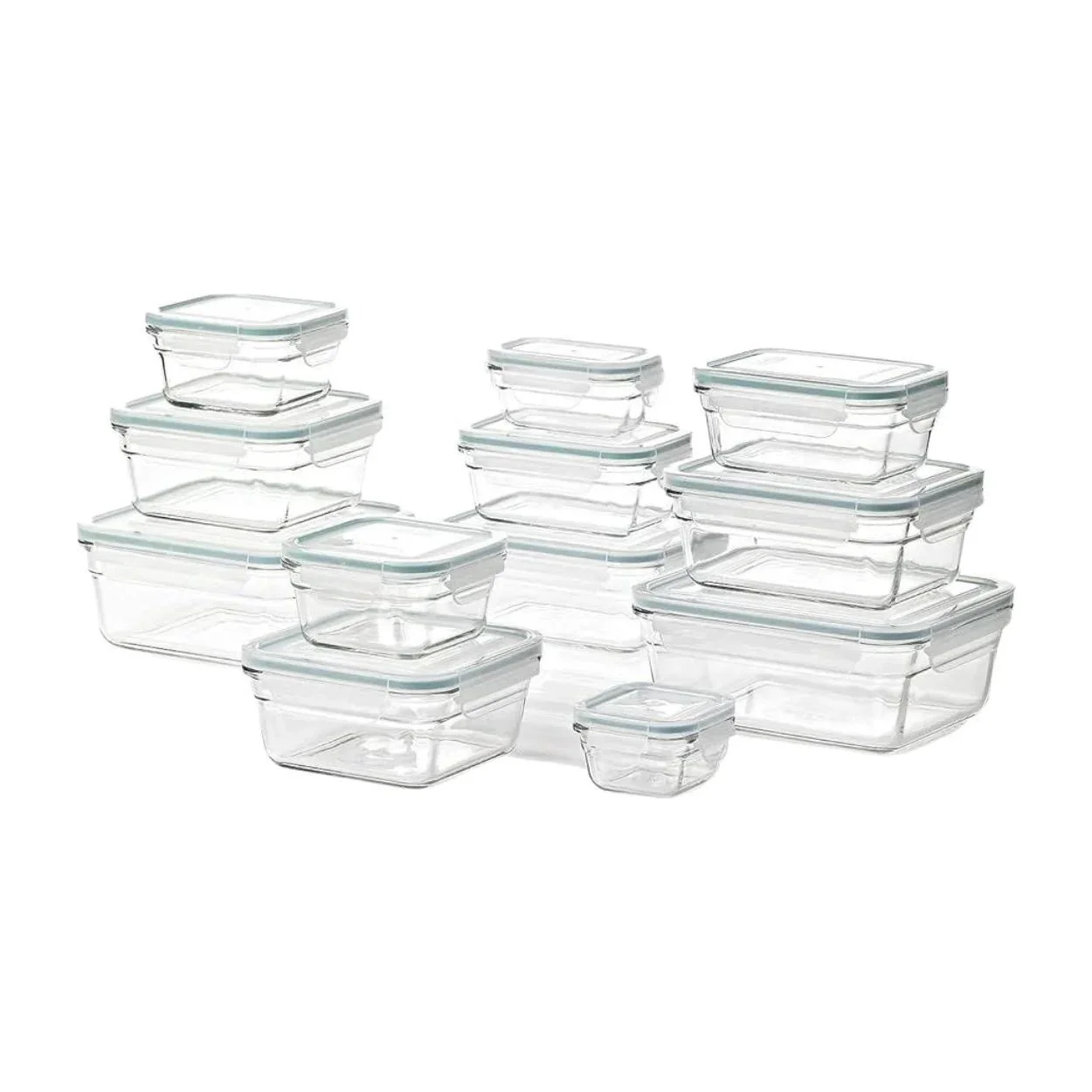 24-Piece Glass Food Storage container Set by Glasslock (Inclusive of Lids)
