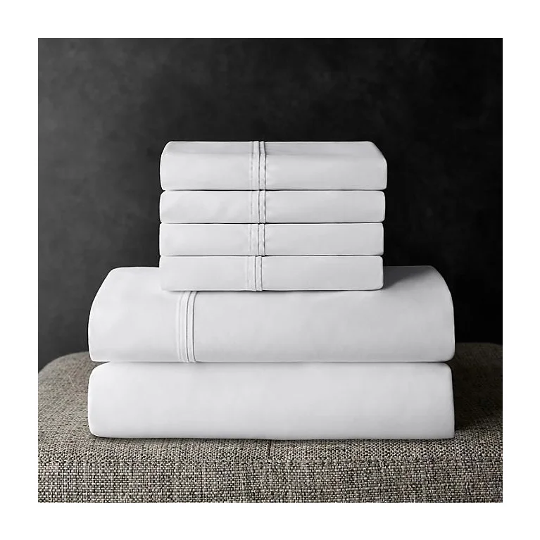 6 Piece 700 Thread Count King Size Bed Sheet Set