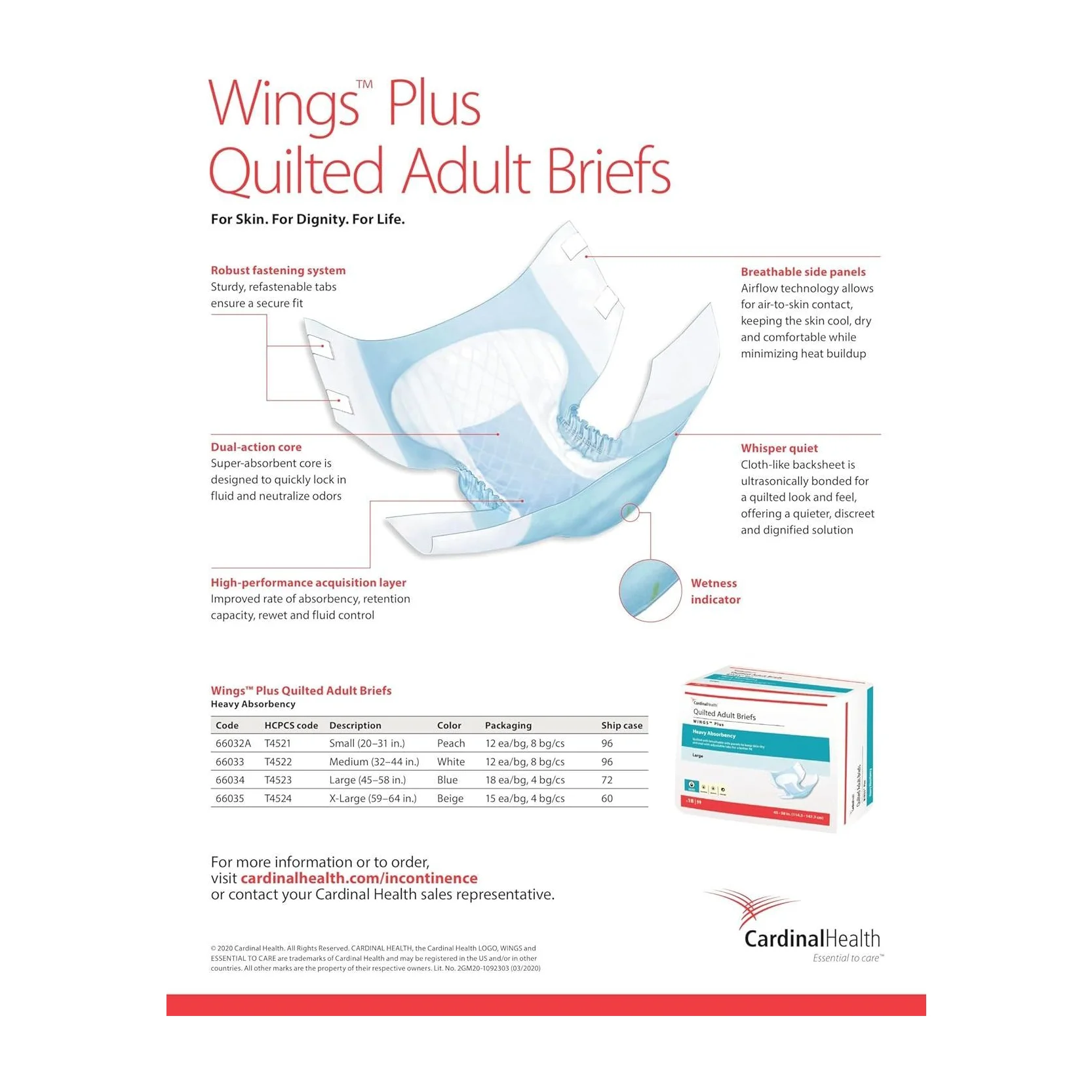 Adult Diapers (50% off) Cardinal Health Quilted