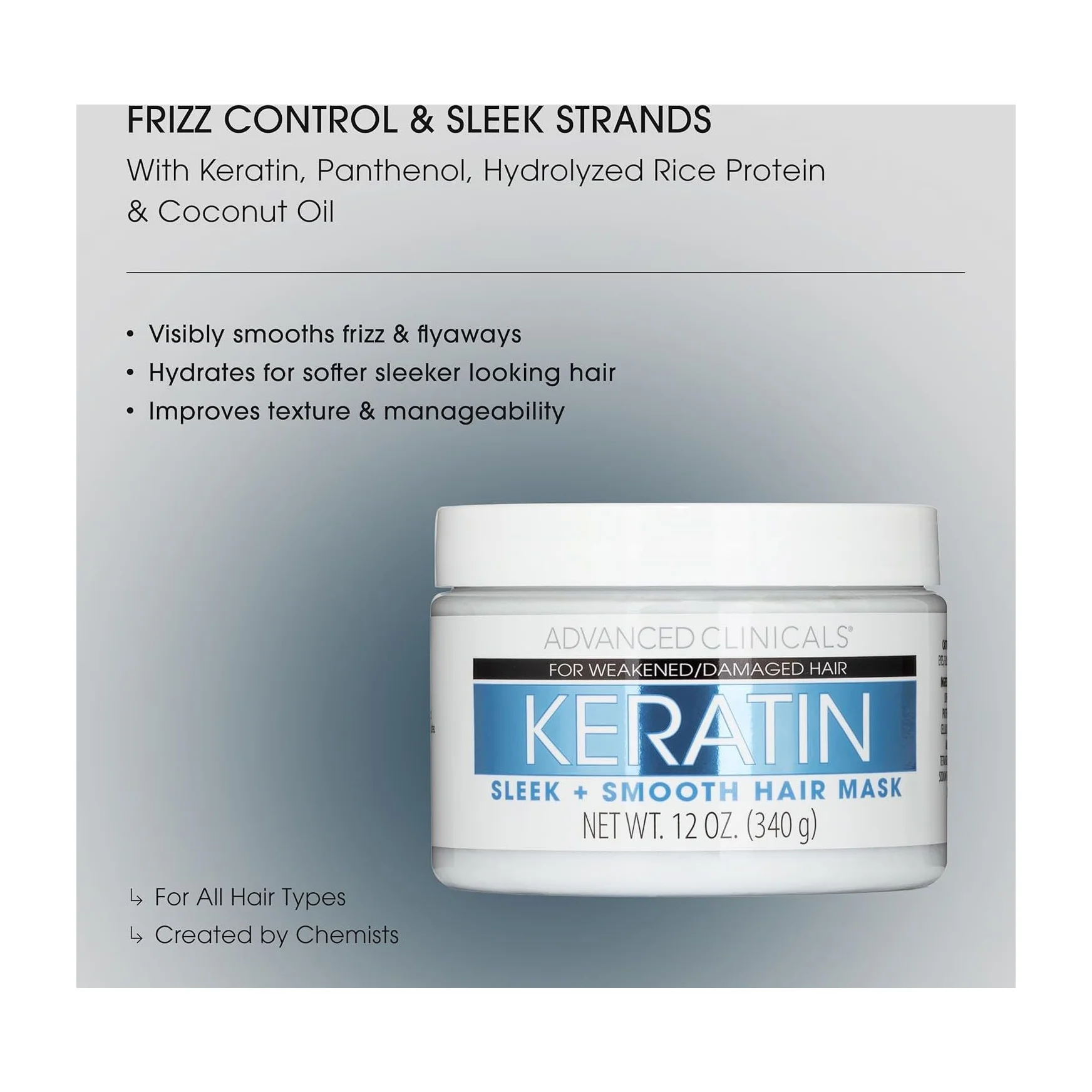 Advanced Clinicals Keratin Hair Mask Treatment