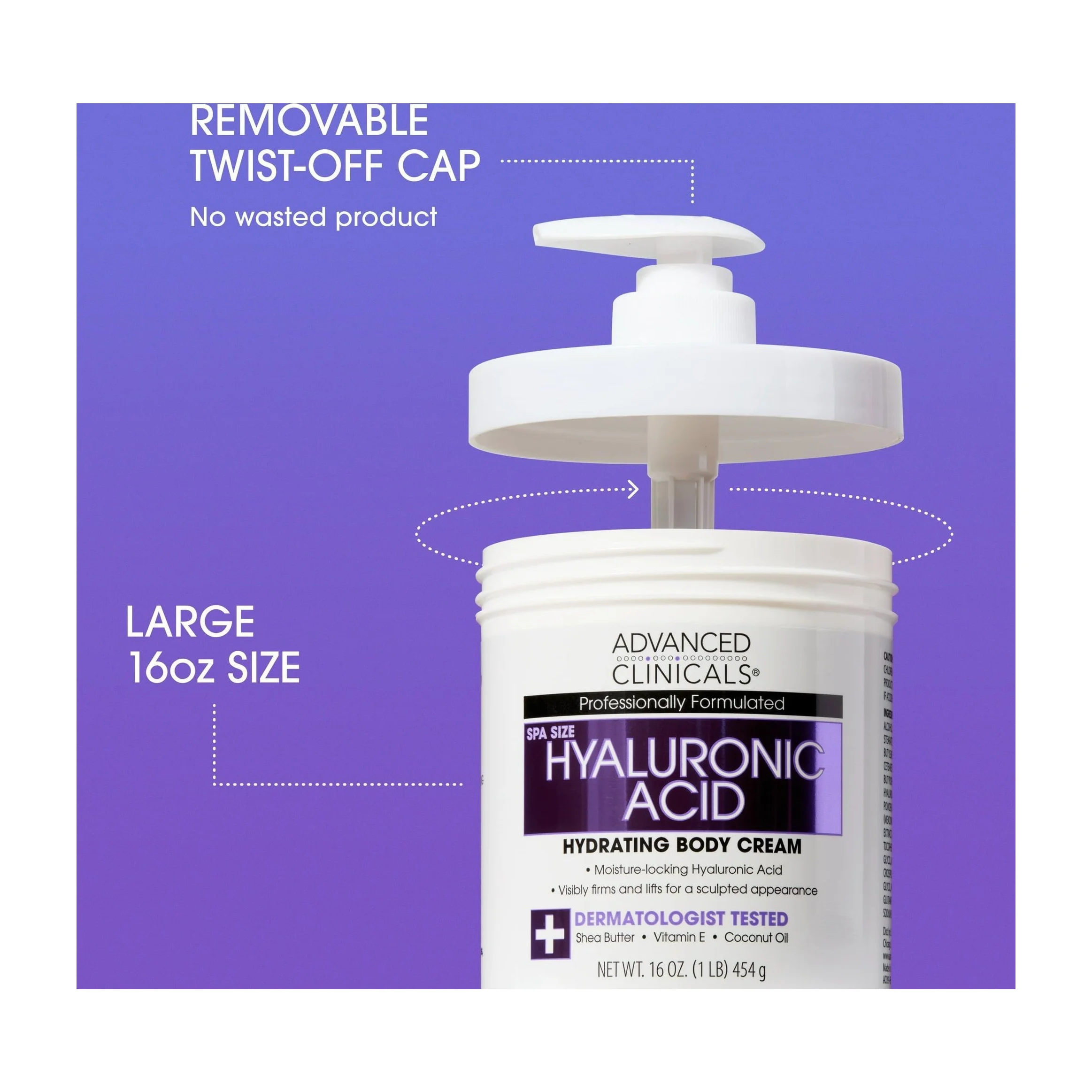 Hydrating Cream Kenya-Advanced Clinicals Hyaluronic Acid Body Cream