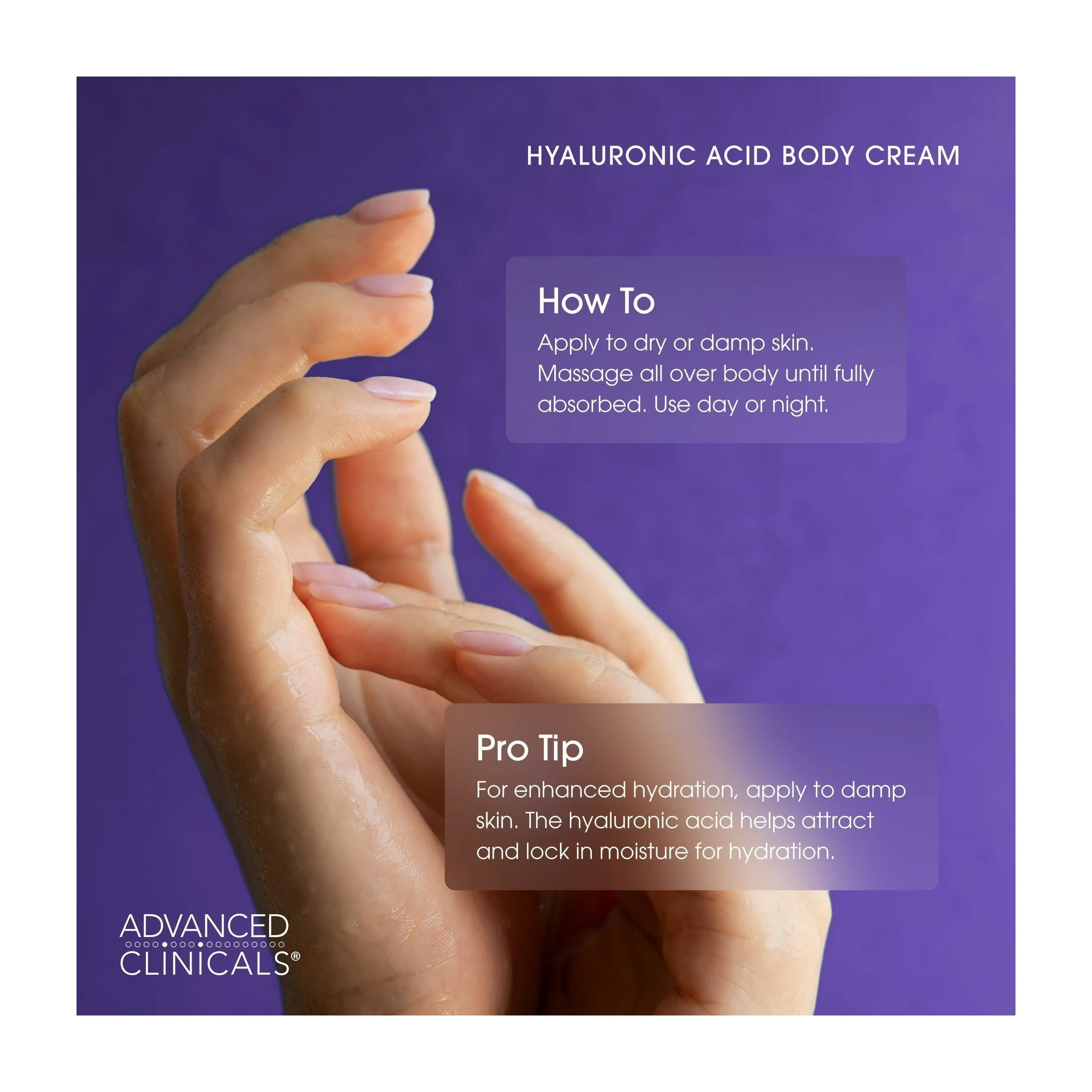 Hydrating Cream Kenya-Advanced Clinicals Hyaluronic Acid Body Cream