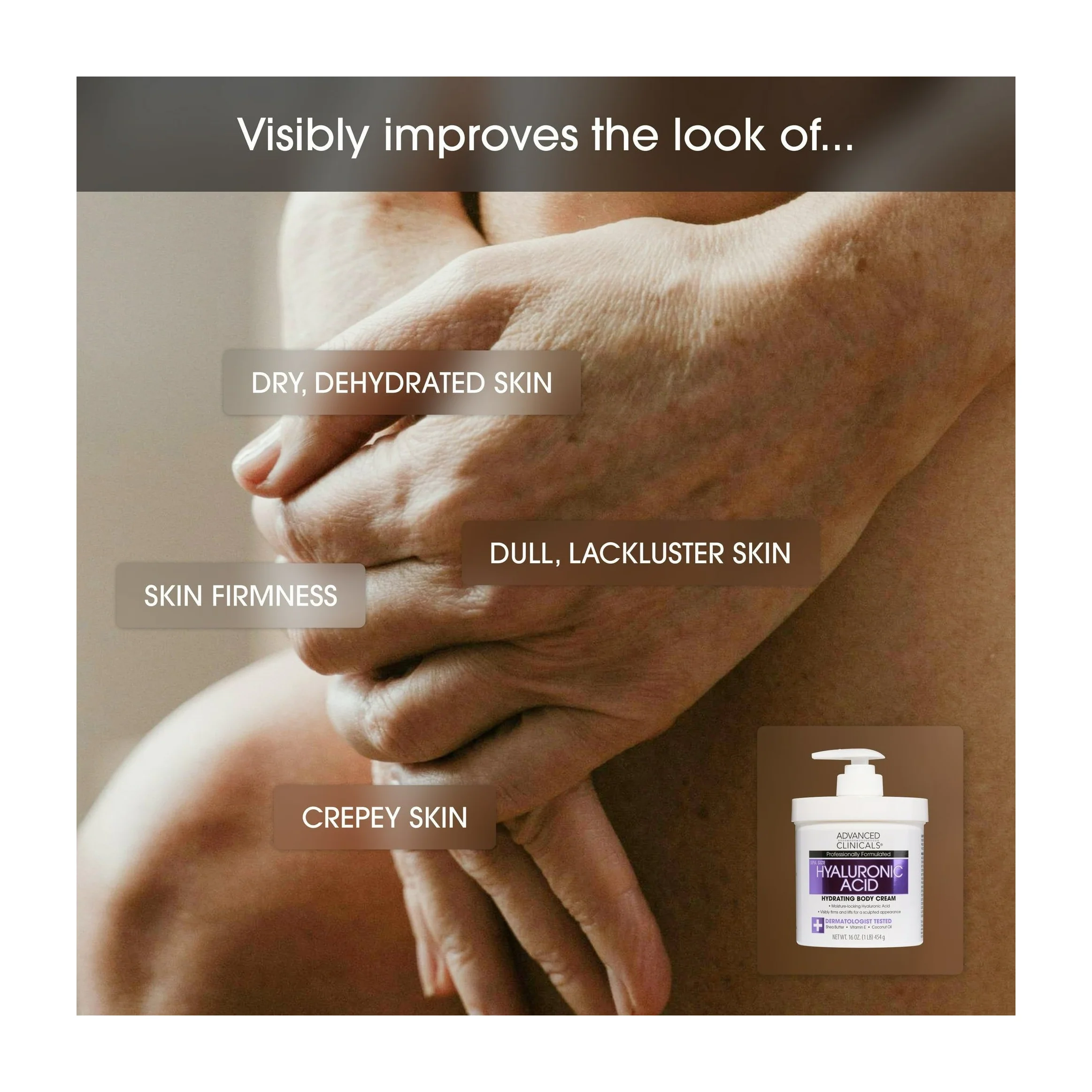 Hydrating Cream Kenya-Advanced Clinicals Hyaluronic Acid Body Cream