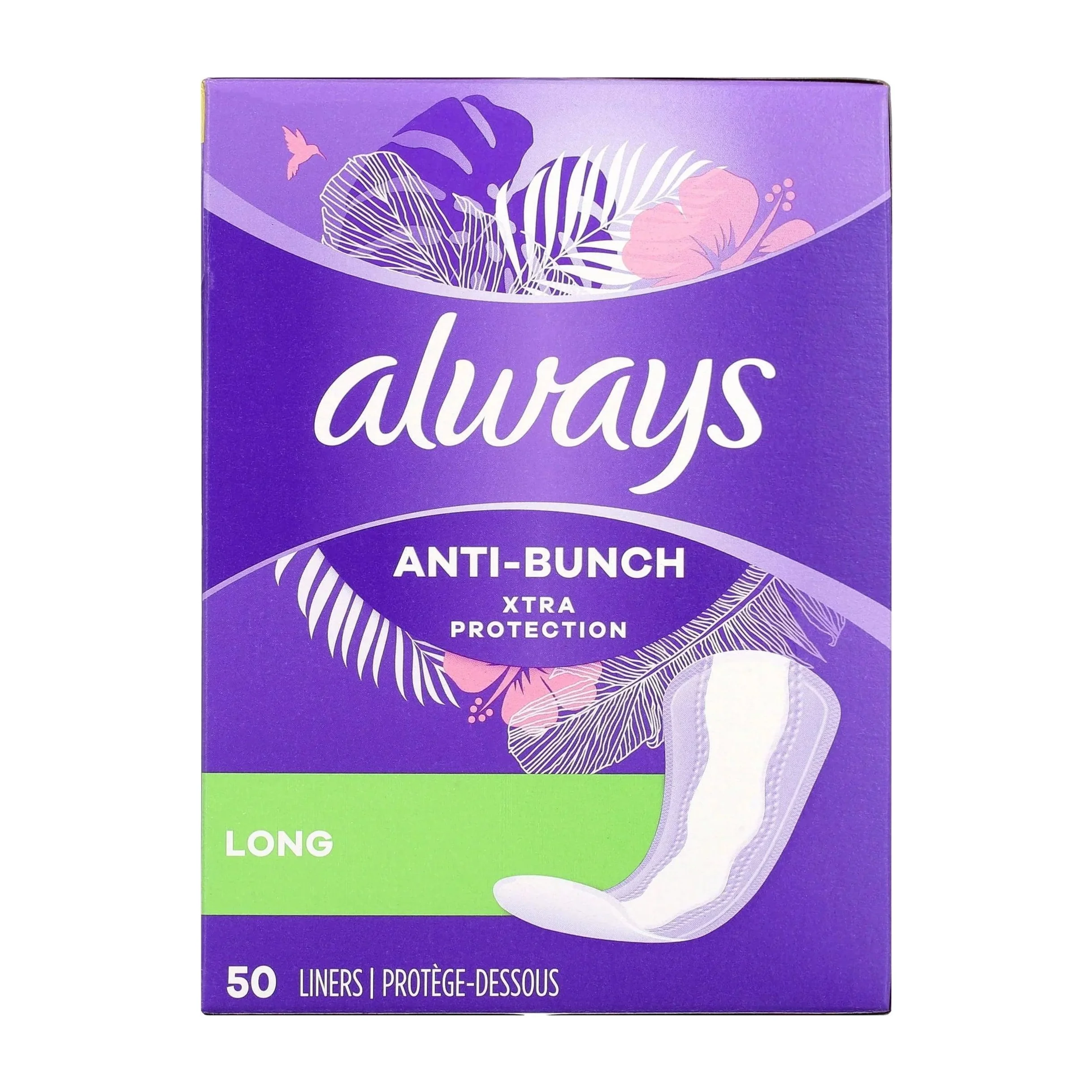 Panty Liners in Kenya - Always Anti-Bunch Long, 200 Count