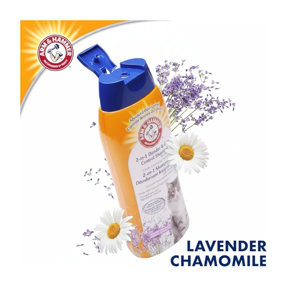 Arm & Hammer 2-in-1 Deodorizing & Dander Reducing Cat Shampoo (2-Pack)
